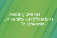 Adding cPanel University Certifications To LinkedIn